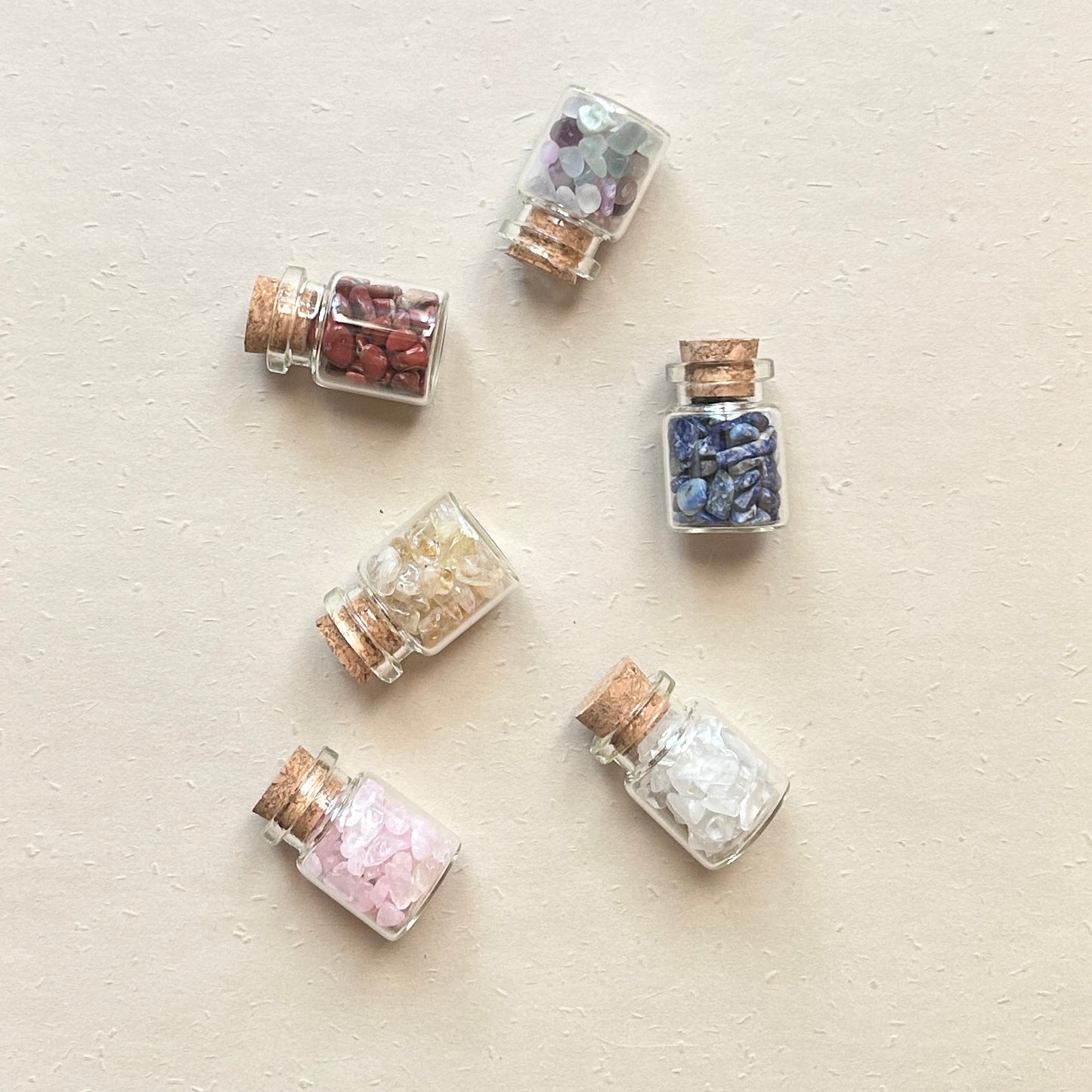 ciondolo bottiglia con cristalli piccoli
