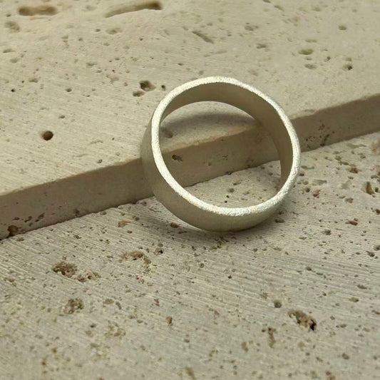 anello bianco in argento 925