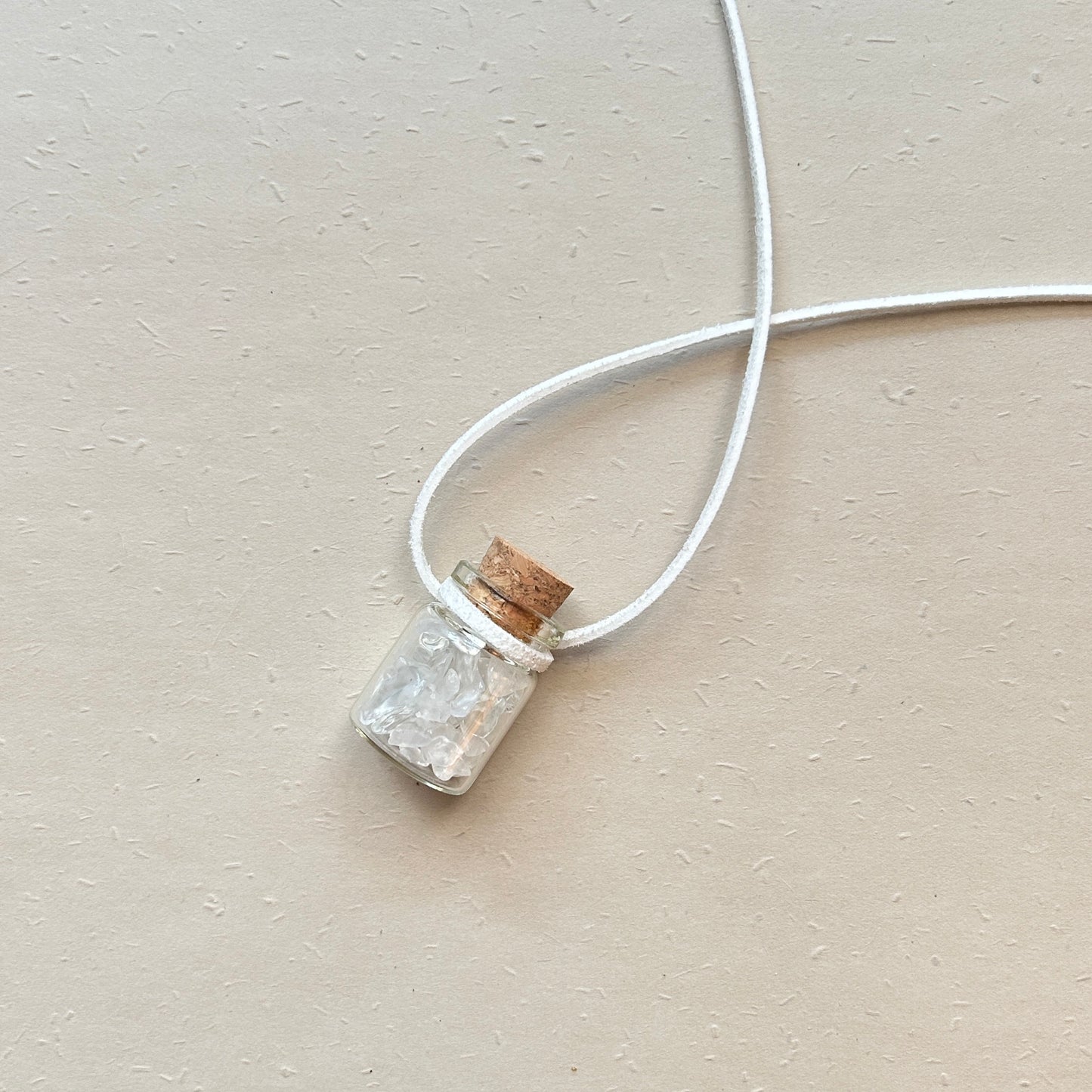 ciondolo bottiglia con cristalli piccoli